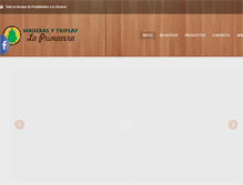 Tablet Screenshot of maderasytriplaylaprimavera.com